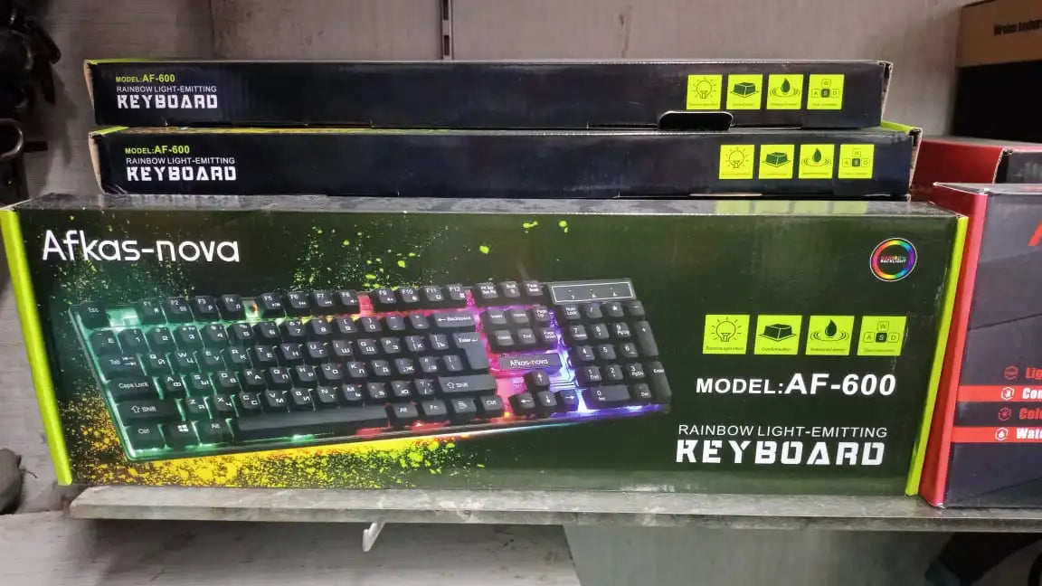Afkas-Nova AF-600 Rainbow Light-Emitting Keyboard