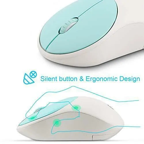 Wireless mouse, i886 silent clicks, 3-key mouse, 1600 DPI, 250Hz polling rate