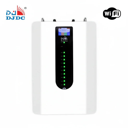 DJDC Dongjin 51.2V 200Ah Lithium-Ion LiFePO4 Wall-Mounted Battery with WiFi & Bluetooth - 10.24kwh - IP32