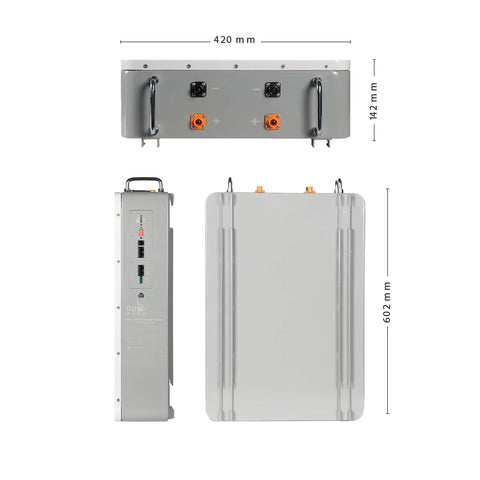 DJDC Dongjin 51.2V 100Ah Lithium-ion LiFePO₄ Battery – 5.12kWh – IP32 – Wall-Mounted