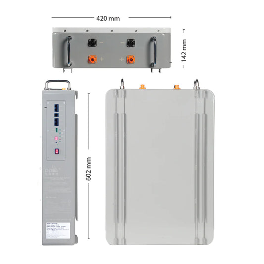 DJDC Dongjin 51.2V 100Ah Lithium-Ion LiFePO4 Wall-Mounted Battery with WiFi & Bluetooth - 5.12kW - IP32