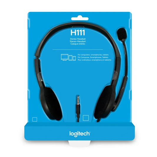 Logitech H111 Stereo Business Headset with Adjustable Headband