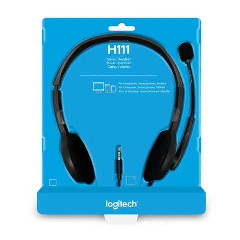 Logitech H111 Stereo Business Headset with Adjustable Headband