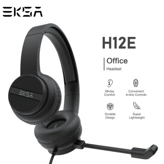 EKSA H12E Wired Over Ear Gaming Headphones with Noise Cancelling Mic, 50mm Drivers & for , Laptop, PS4, PS5, Xbox One, Nintendo Switch, with mic