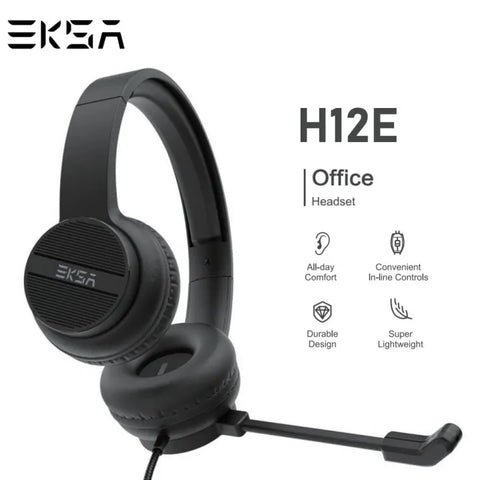 EKSA H12E Wired Over Ear Gaming Headphones with Noise Cancelling Mic, 50mm Drivers & for , Laptop, PS4, PS5, Xbox One, Nintendo Switch, with mic