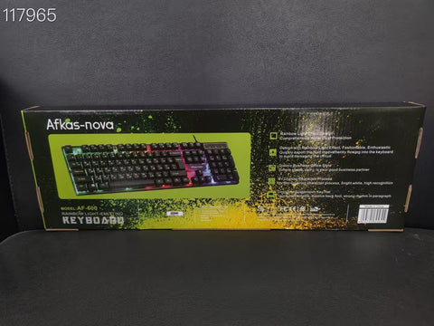 Afkas-Nova AF-600 Rainbow Light-Emitting Keyboard