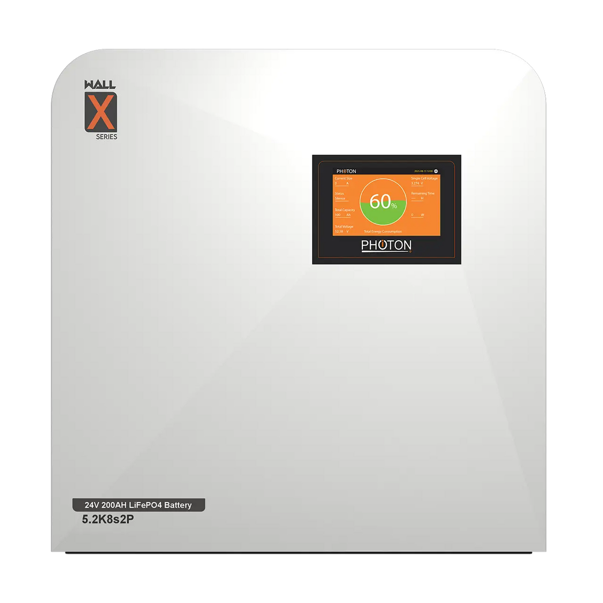Photon 5.2K8S2P Wall X Series Lithium Battery 24(V)200(Ah)