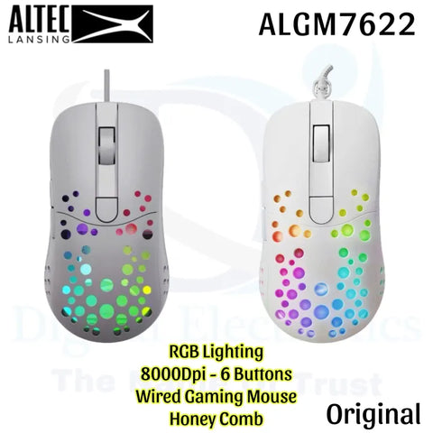 ALTEC LANSING ALGM7622 Gaming Mouse With RGB Backlit 8000dpi 6 Buttons Wired Mouse (ORIGINAL)