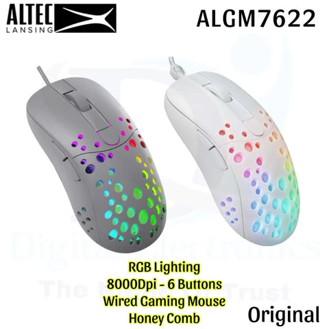 ALTEC LANSING ALGM7622 Gaming Mouse With RGB Backlit 8000dpi 6 Buttons Wired Mouse (ORIGINAL)