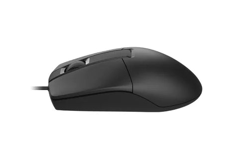 A4Tech OP-330S Wired Mouse - SILENT CLICK - 1200 DPI - For PC Laptop - Black