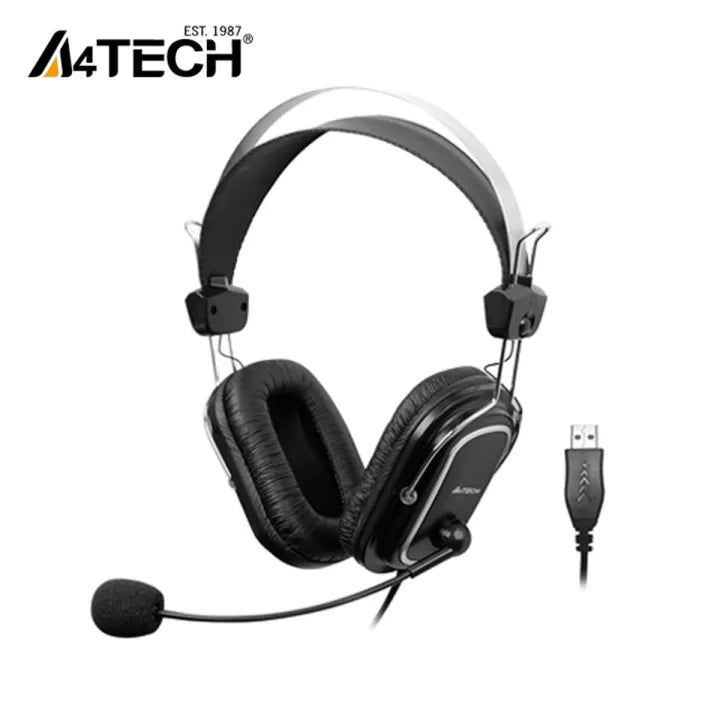 A4Tech HU-50 Headphones - Comfort Fit Stereo USB Headset