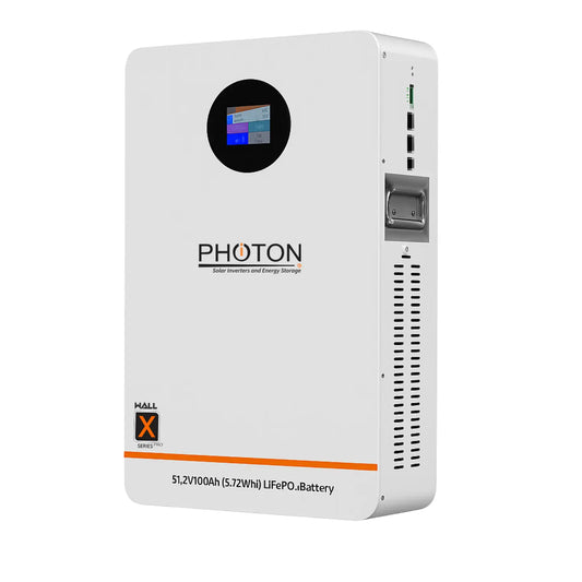 Photon 5.12 KWH Wall X Series Pro Lithium Battery 51.2V 100Ah