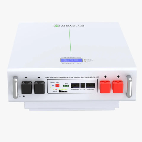 Vaults Energy 51.2V 105Ah LiFePO4 Battery – 5.4kW Long-Life Solar Power Solution