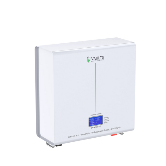 Vaults Energy 24V 105Ah Lithium Battery – 2.7kW High-Performance Solar Storage