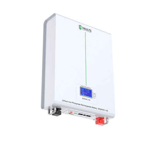 Vaults Energy 24V Pro 105Ah Smart Lithium Battery – 2.7kW with Built-In WIFI Monitoring