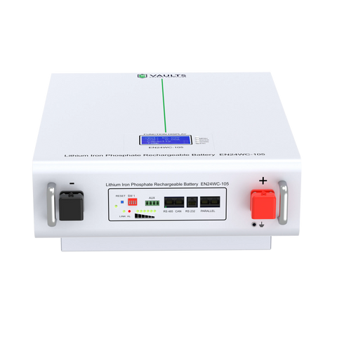 Vaults Energy 24V Pro 105Ah Smart Lithium Battery – 2.7kW with Built-In WIFI Monitoring
