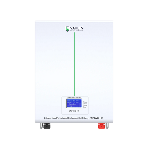 Vaults Energy 24V Pro 105Ah Smart Lithium Battery – 2.7kW with Built-In WIFI Monitoring