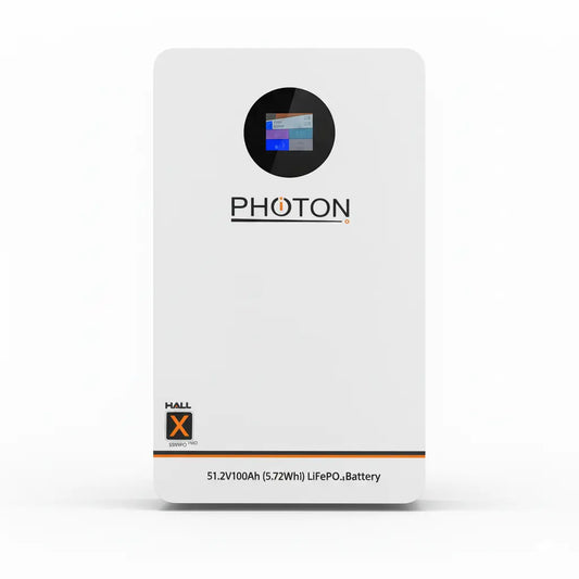 Photon 5.12 KWH Wall X Series Pro Lithium Battery 51.2V 100Ah