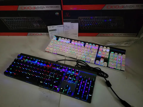 MOTOSPEED CK103 RGB LED Backlit Wired Mechanical Gaming Keyboard