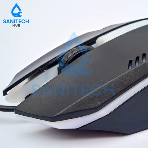 Carez W110 Wired Gaming Mouse | RGB Light | 4 DPI Levels | Ergonomic USB Mouse for Gaming & Office