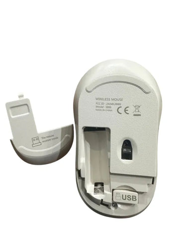 Wireless mouse, i886 silent clicks, 3-key mouse, 1600 DPI, 250Hz polling rate