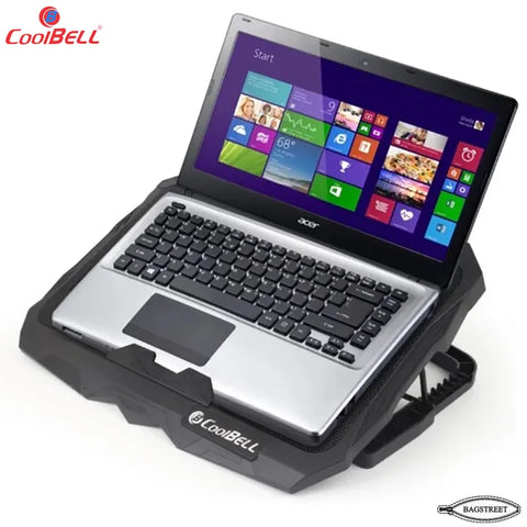 Coolbell 2X Cooling Pad For 13-17 Inch Laptops Gaming Notebook with 2 large RGB Fans