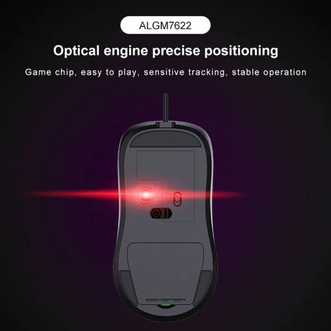 ALTEC LANSING ALGM7622 Gaming Mouse With RGB Backlit 8000dpi 6 Buttons Wired Mouse (ORIGINAL)