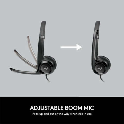 Logitech H390 USB Headset with Noise-Cancelling Mic