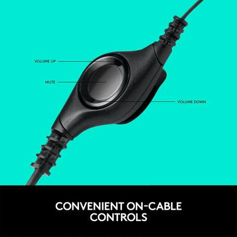 Logitech H390 USB Headset with Noise-Cancelling Mic